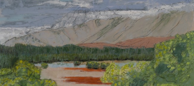 Mary Wright: Painting Below Christchurch