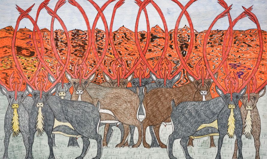 Quvianaqtuk Pudlat – Herd of caribou